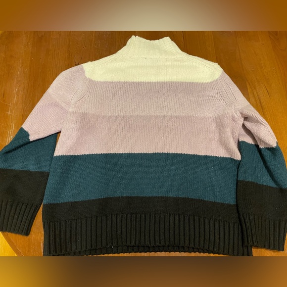 ANN TAYLOR | ombré striped sweater Large - Picture 6 of 8